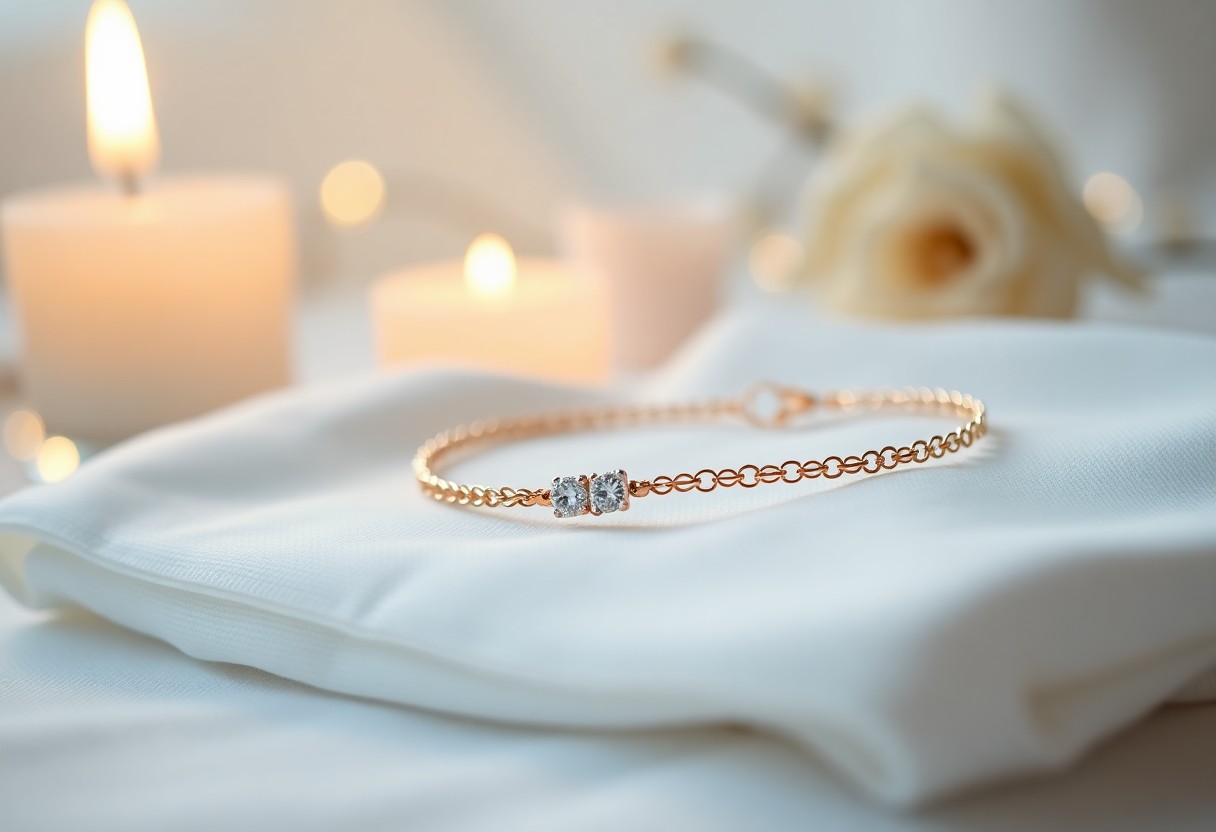 Bracciale con Diamantino per Battesimo
