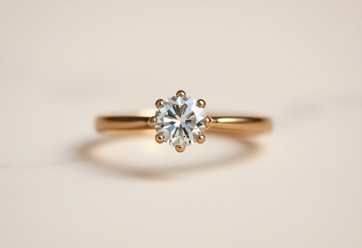 Anello con Diamantino per Battesimo