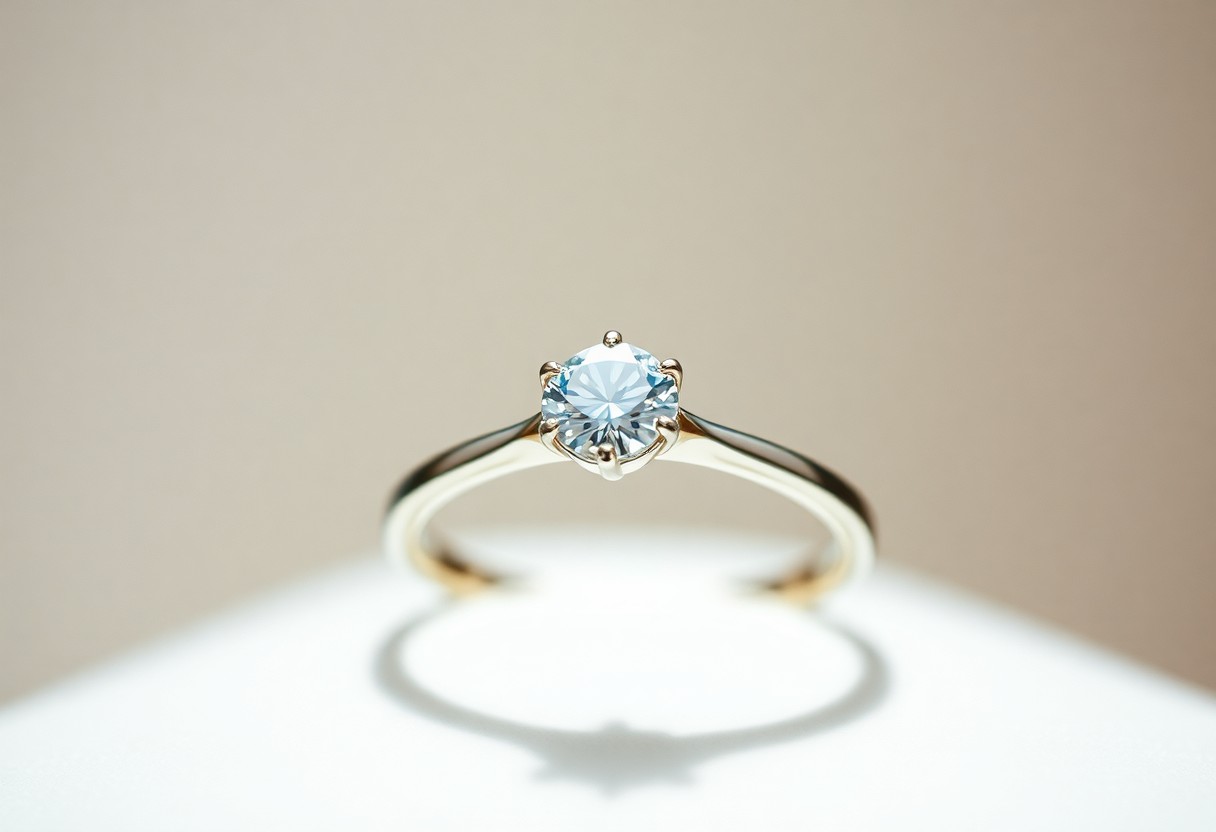 Anello con Diamantino per Battesimo