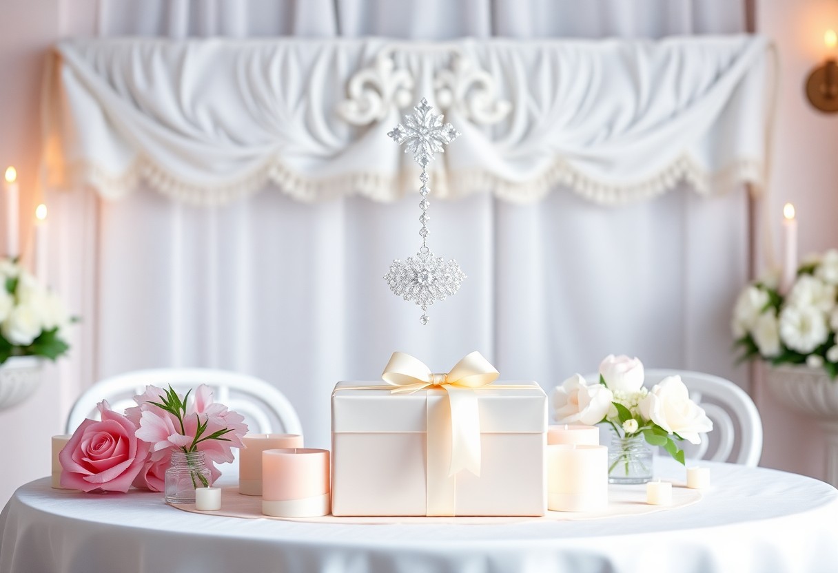 Cornice con Diamantino per Battesimo